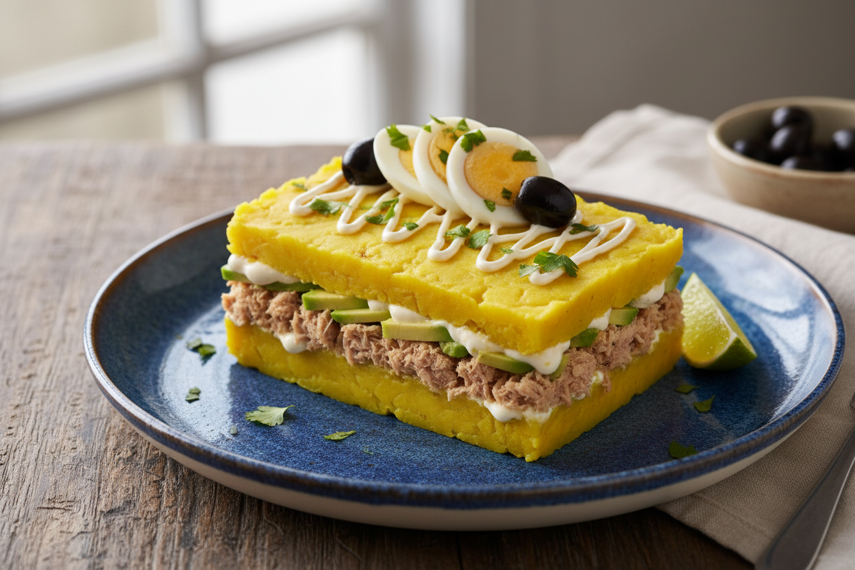Causa limeña peruana (receta fresca, fácil y espectacular)