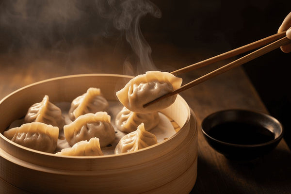 Dumplings con salsa de soja y vinagre: el aperitivo chino que conquista a todos