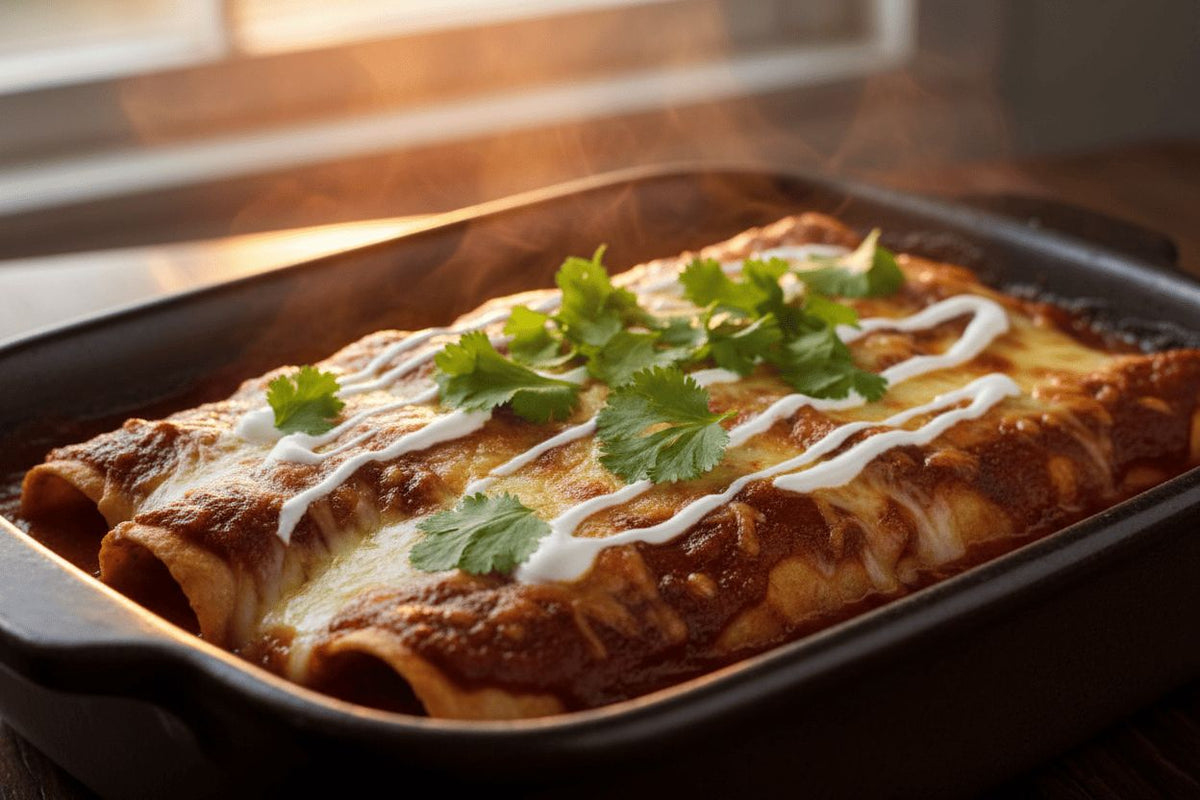 Enchiladas con salsa picante: el plato mexicano que reconforta el alma