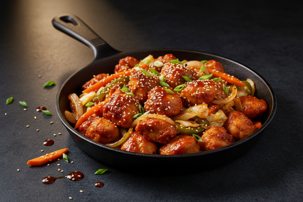 Pollo picante estilo coreano con gochujang: el dakgalbi que arrasa en Seoúl
