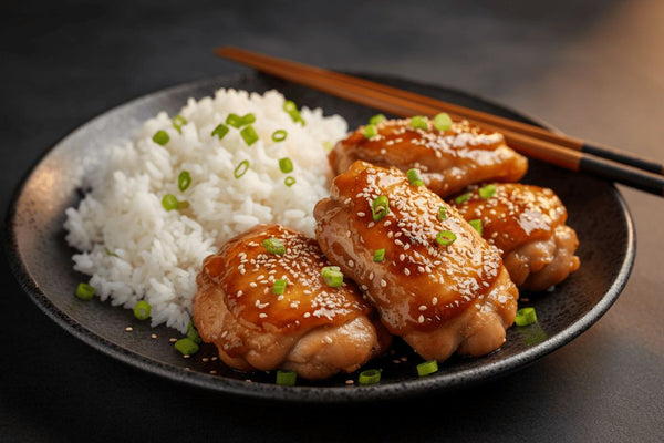Pollo marinado teriyaki al horno: jugoso, brillante y con ese glaseado que lo cambia todo