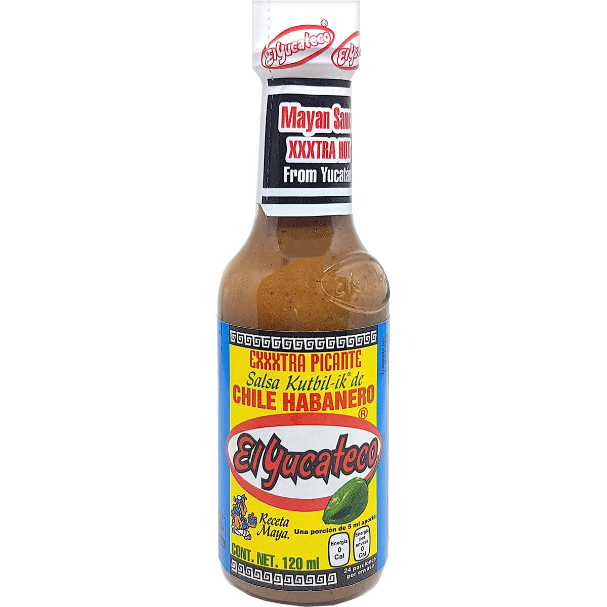 Salsa Kutbil-Ik Extra Picante Chile Habanero – El Yucateco 120 ml