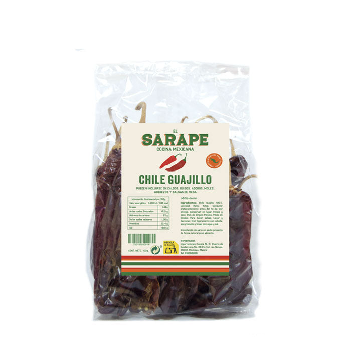 Chile Guajillo Seco 100g – El Sarape