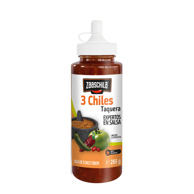 Salsa Tres Chiles Estilo Taquera Zaaschila 265 g