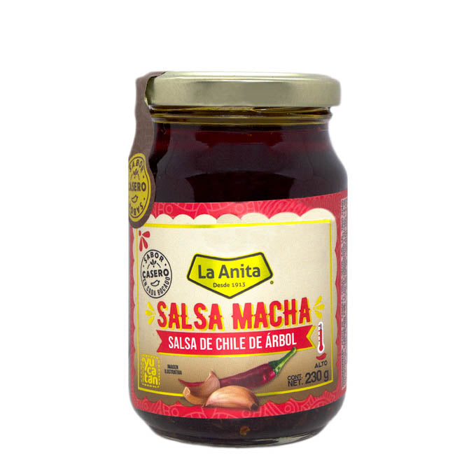 Salsa Macha de Chile de Árbol 230g – La Anita